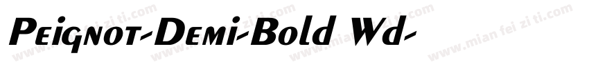 Peignot-Demi-Bold Wd字体转换